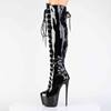 Pleaser - JUBILANT3012 Bottes cuissardes à plateforme - Noir Product image